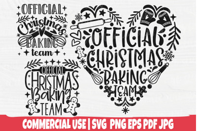 Official Christmas Baking Team SVG - Christmas Svg - Christmas Bake