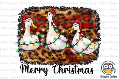 Duck Merry Christmas PNG Sublimation