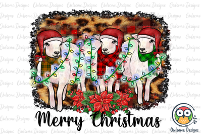 Goats Merry Christmas PNG Sublimation