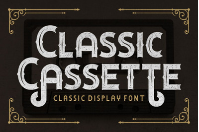 Classic Cassette - Classic Display Font