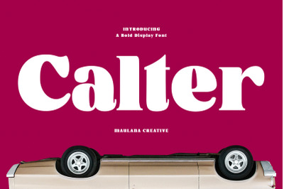 Calter Serif Bold Display Font