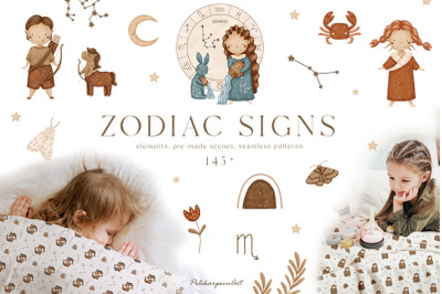 ZODIAC SIGNS. Astrology baby collection