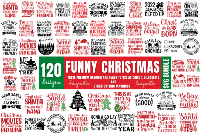 Mega Funny Christmas SVG Bundle