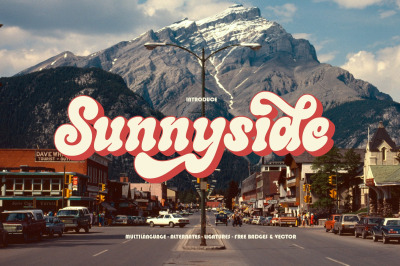 Sunnyside Retro Font &amp; Bonus