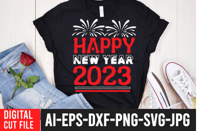 Happy New Year 2023 SVG Cut File