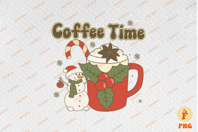 Coffee Time Snowman Happy Christmas Gift