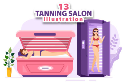 13 Tanning Salon Procedure Illustration