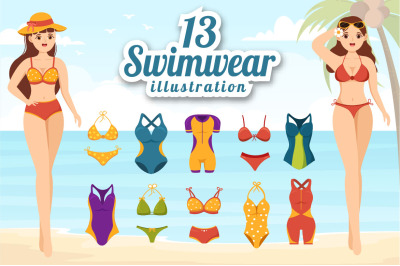 13 Swimwear Illustration