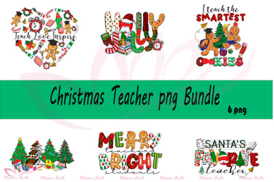 Christmas Teacher PNG Bundle