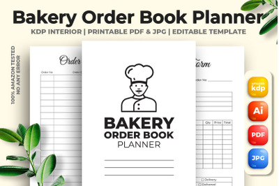 Bakery Order Book Planner KDP Interior