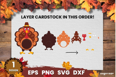 Turkey Candy Holder | Fall Candy Holders | SVG