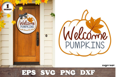 Pumpkin Sign Svg | Svg Bundle | Door Hangers