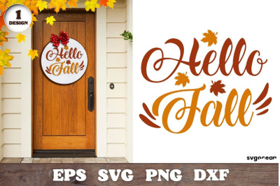 Fall Round Sign Design | Svg Bundle | Door Hangers