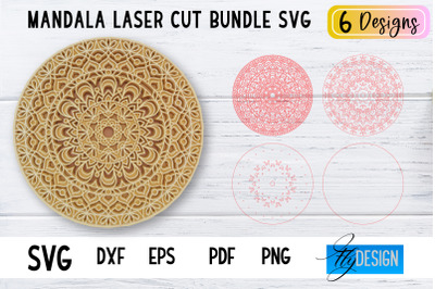 Mandala Laser Cut SVG | Mandala SVG Design | CNC files