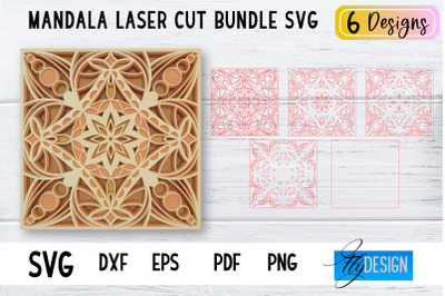 Mandala Laser Cut SVG | Mandala SVG Design | CNC files