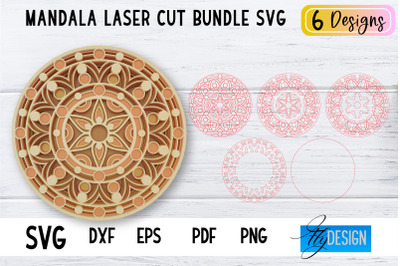 Mandala Laser Cut SVG | Mandala SVG Design | CNC files