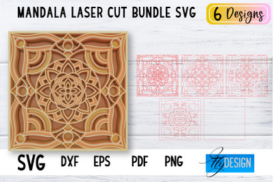 Mandala Laser Cut SVG | Mandala SVG Design | CNC files