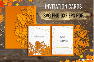 Fall Invitation SVG | Fall | Autumn | Envelope