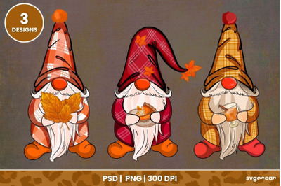 Autumn Gnomes Clipart | Clipart | PNG 300 DPI