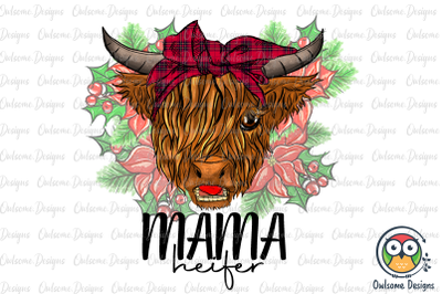 Mama Heifer Christmas Sublimation