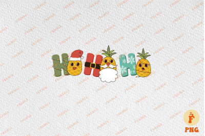 Ho Ho Ho Cute Pineapple Happy Christmas