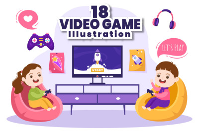 18 Video Game Illustration