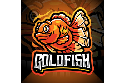 Goldfish esport mascot logo design