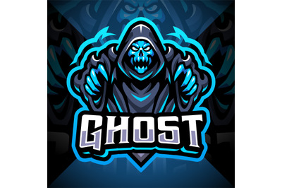 Ghost esport mascot logo design