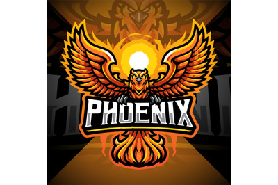 Phoenix esport mascot logo design