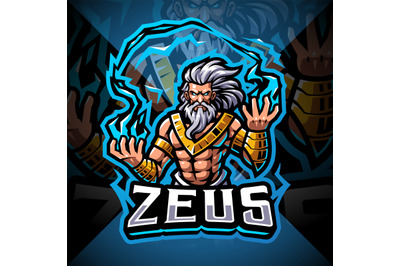 Zeus esport mascot logo design