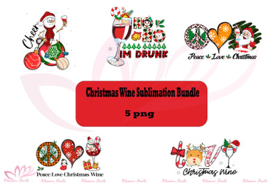 Christmas Wine Sublimation Bundle