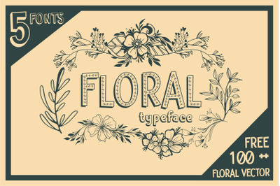 Floral Typeface