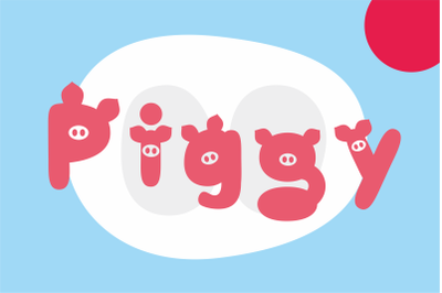 Piggy typeface