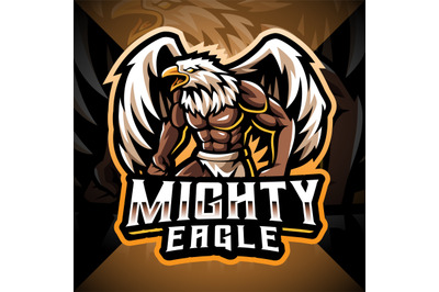 Mighty eagle esport mascot logo design