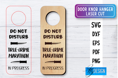 Door Knob Hanger Laser Cut SVG | Home SVG Design | CNC files