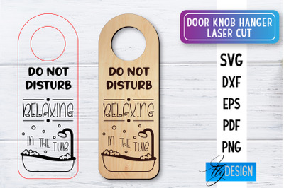 Door Knob Hanger Laser Cut SVG | Home SVG Design | CNC files