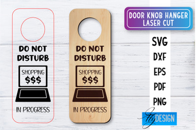 Door Knob Hanger Laser Cut SVG | Home SVG Design | CNC files