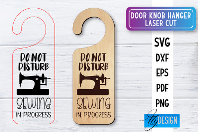 Door Knob Hanger Laser Cut SVG | Home SVG Design | CNC files