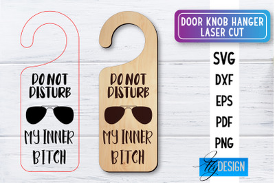 Door Knob Hanger Laser Cut SVG | Home SVG Design | CNC files