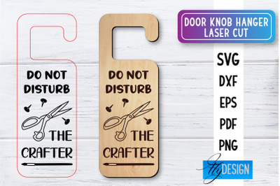 Door Knob Hanger Laser Cut SVG | Home SVG Design | CNC files