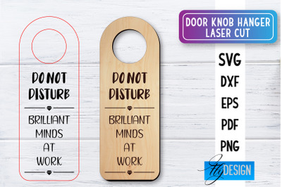 Door Knob Hanger Laser Cut SVG | Home SVG Design | CNC files