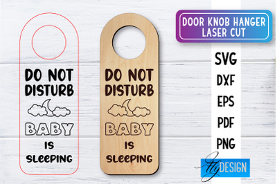 Door Knob Hanger Laser Cut SVG | Home SVG Design | CNC files