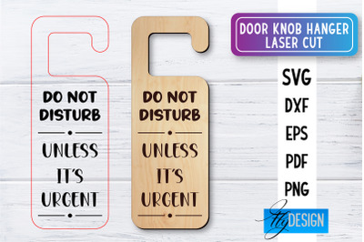 Door Knob Hanger Laser Cut SVG | Home SVG Design | CNC files