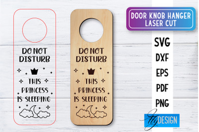 Door Knob Hanger Laser Cut SVG | Home SVG Design | CNC files