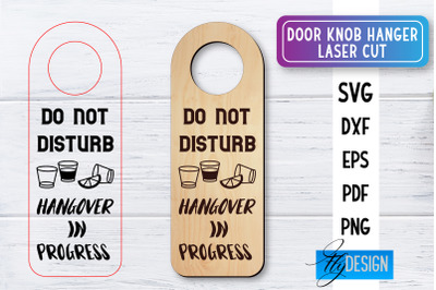 Door Knob Hanger Laser Cut SVG | Home SVG Design | CNC files