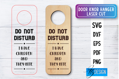 Door Knob Hanger Laser Cut SVG | Home SVG Design | CNC files