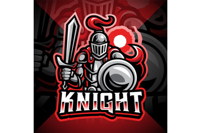 Knight esport mascot logo design