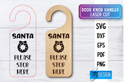 Door Knob Hanger Laser Cut SVG | Home SVG Design | CNC files