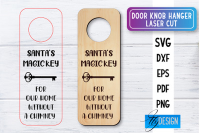 Door Knob Hanger Laser Cut SVG | Home SVG Design | CNC files