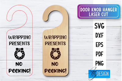 Door Knob Hanger Laser Cut SVG | Home SVG Design | CNC files